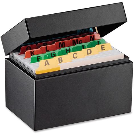 steel index card box|metal index card file box.